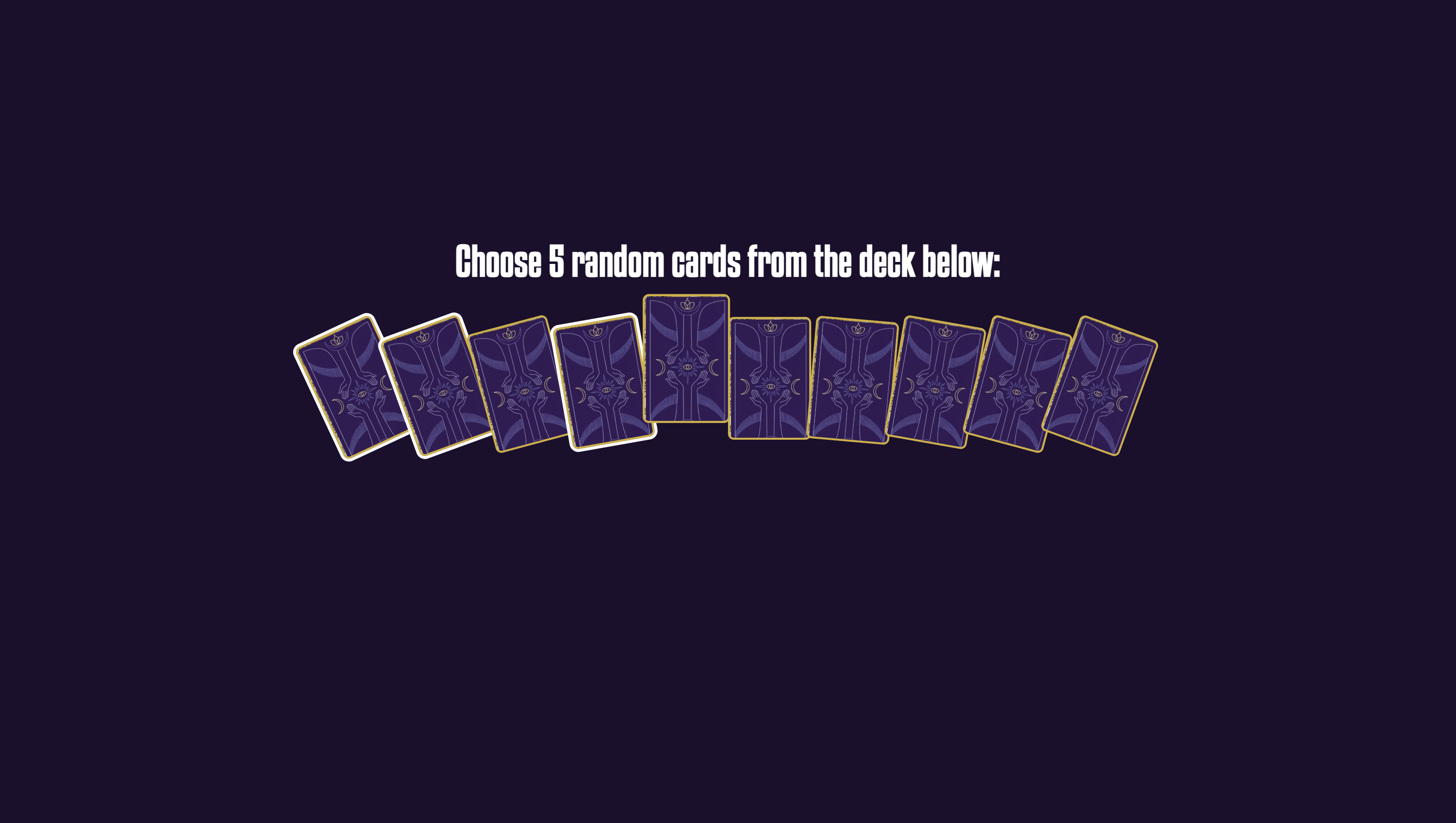 Pick your cards