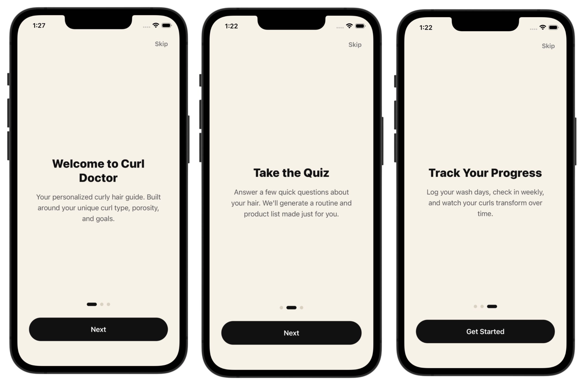 Onboarding flow